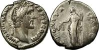 Denarius Münze, Antoninus Pius, Rome, S+, Silber, RIC:61 -