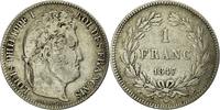 Frankreich Franc Münze, Louis-Philippe, Paris, S+, Silber, KM:748.1 -