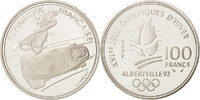 Frankreich 100 Francs Münze, STGL, Silber, KM:981 -