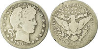 Vereinigte Staaten Quarter Münze, Barber Quarter, U.S. Mint, New -