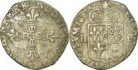 Frankreich 1/4 Ecu Münze, Louis XIII, 1/4 Écu de Béarn, Pau, S+ -
