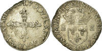 Frankreich 1/4 Ecu Münze, Louis XIII, 1/4 Écu à la croix, La -