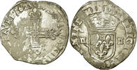 Frankreich 1/4 Ecu Münze, Louis XIII, 1/4 Écu à la croix, Bayonne -