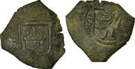 Spanien 8 Maravedis Münze, Philip IV, Sevilla, S+, Kupfer -