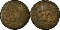 Spanien 2 Maravedis Münze, Philip IV, S, Kupfer -