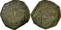 Spanien 8 Maravedis Münze, Philip IV, Toledo, S+, Kupfer -