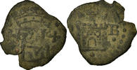 Spanien Blanca Münze, Philip II, Burgos, S+, Billon -