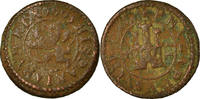 Spanien 2 Maravedis Münze, Philip III, Segovia, S+, Bronze, KM:3.7 -