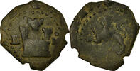 Spanien 2 Maravedis Münze, Philip II, Burgos, S, Kupfer -