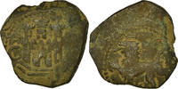 Spanien 2 Maravedis Münze, Philip II, Cuenca, S, Kupfer -