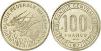 Kamerun 100 Francs Münze, Paris, ESSAI, STGL, Nickel, KM:E13 -