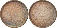 Bolivien 50 Centavos, 1/2 Boliviano Münze, VZ, Silber, KM:161.5 -