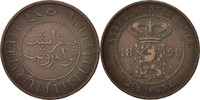 NETHERLANDS EAST INDIES 2-1/2 Cents Münze, Wilhelmina I, Utrecht, S -