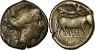 Didrachm Münze, Campania, Neapolis, S, Silber, HN Italy:571 -