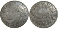 Frankreich 5 Francs Münze, Cérès, Paris, SS, Silber, KM:761.1 -