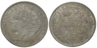 Frankreich 20 Centimes Münze, Cérès, Paris, VZ+, Silber, Gadoury:303 -