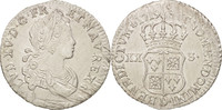 Frankreich 20 Sols, 1/6 ECU Münze, Louis XV, 1/6 Écu (XX – S) de France-Navarre, 20 Sols -