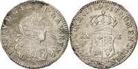 Frankreich 20 Sols, 1/6 ECU Münze, Louis XV, 1/6 Écu (XX – S) de France-Navarre, 20 Sols -
