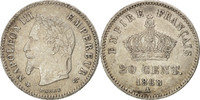 Frankreich 20 Centimes Münze, Napoleon III, Napoléon III, Paris, S+ -