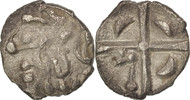 Obol Cadurci, Obol à la tête triangulaire, SS, Silber, Savès:420-423