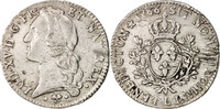 Frankreich Ecu Münze, Louis XV, Écu au bandeau, Bayonne, SS, Silber -