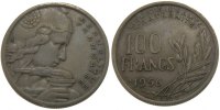 Frankreich 100 Francs Münze, Cochet, SS, Copper-nickel, KM:919.1 -