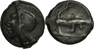 Potin Münze, Bituriges, VZ, Delestrée:3209 -