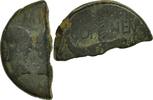 1/2 Dupondius Münze, Augustus, Half Dupondius, Nîmes, S, Bronze, RIC:160 -
