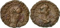 Tetradrachm Münze, Vabalathus and Aurelian, Alexandria, S+, Billon -