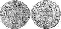 Bishopric of Salzburg 2 Kreuzer Johann Ernst von Thun, Salzburg, Silber -