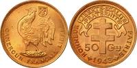 Kamerun 50 Centimes Münze, Pretoria, STGL, Bronze, KM:6 -