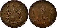 INDIA-BRITISH 1/4 Anna, Paisa Münze, BOMBAY PRESIDENCY, Mumbai, SS -