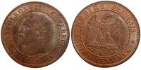 Frankreich 2 Centimes Münze, Napoleon III, Napoléon III, Bordeaux, VZ -