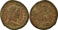 Follis Münze, Constantius I, Trier, SS, Bronze, RIC:328 -