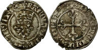 Frankreich Florette Münze, Charles VI, Saint-Quentin, S+, Billon