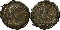 Follis Münze, Valens, Kyzikos, S, Bronze, RIC:11b -