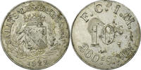 Frankreich 10 Centimes Münze, F.C.I.M, 260ème section, Salins-Les-Bains -