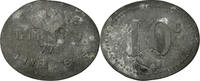 Frankreich 10 Centimes Münze, Cantine GIRARD, Cholet, SS, Zinc, Elie:10.8 -