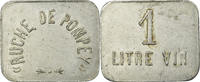 Frankreich 1 Litre Münze, Ruche de Pompey, Pompey, SS, Aluminium -