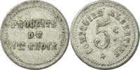 Frankreich 5 Centimes Münze, Comptoirs Albertins, Albert, SS, Aluminium -