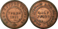 Großbritannien Halfpenny Token Münze, Rose Copper Company, Birmingham -