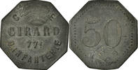 Frankreich 50 Centimes Münze, Cantine GIRARD, Cholet, SS, Zinc, Elie:10.10 -