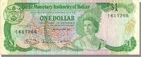 Belize 1 Dollar Geldschein, 1980-06-01, VZ -