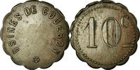 Frankreich 10 Centimes Münze, Usine de Couëron, Couëron, SS, Kupfer -