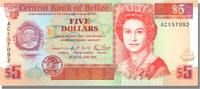 Belize 5 Dollars Geldschein, 1991-06-01, KM:53b, UNZ -
