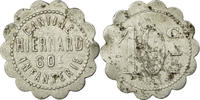 Frankreich 10 Centimes Münze, 60ème d'Infanterie, Cantine Hienard, Besançon, 10 -