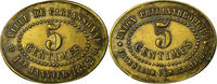Frankreich 5 Centimes Münze, Union Philanthropique, Fourneaux Démocratiques -