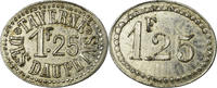 Frankreich 1.25 Franc Münze, Taverne des Dauphins, Grenoble, SS+, Nickel -