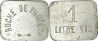 Frankreich 1 Litre Münze, Ruche de Pompey, Pompey, SS+, Aluminium -