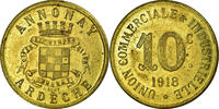 Frankreich 10 Centimes Münze, Union Commerciale et Industrielle, Annonay -